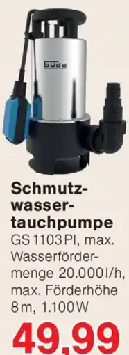 Wiglo Wunderland Schmutzwasser- tauchpumpe Angebot