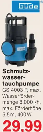 Wiglo Wunderland Schmutzwasser- tauchpumpe Angebot