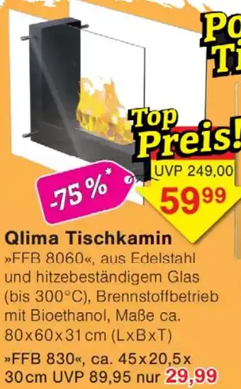 Wiglo Wunderland Qlima Tischkamin Angebot