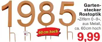 Wiglo Wunderland Gartenstecker Rostoptik Angebot