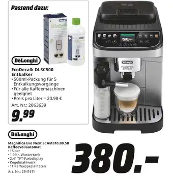 MediaMarkt Delonghi ecodecalk dlcs500 entkalker Angebot