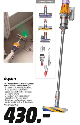MediaMarkt Dyson v12 detect slim absolute (2023) Angebot