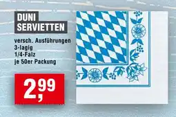 Handelshof DUNI SERVIETTEN Angebot