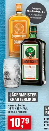 Handelshof JÄGERMEISTER KRÄUTERLIKÖR Angebot