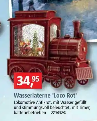 Bauhaus Wasserlaterne loco rot Angebot