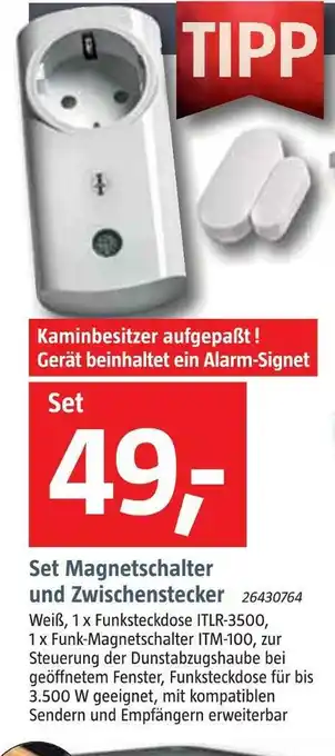 Bauhaus Set magnetschalter und zwischenstecker Angebot