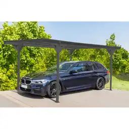 toom Baumarkt Westmann Carport 'Helsinki' mit Flachdach anthrazit Metall 503 x 305 x 232 cm Angebot