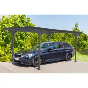 toom Baumarkt Westmann Carport 'Helsinki' mit Flachdach anthrazit Metall 503 x 305 x 232 cm Angebot