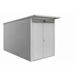 toom Baumarkt Biohort Gerätehaus 'AvantGarde' Gr. A4 silber-metallic 180 x 380 cm, mit Doppeltür schmal Angebot
