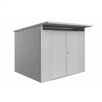 toom Baumarkt Biohort Gerätehaus 'AvantGarde' Gr. A6 silber-metallic 260 x 260 cm, mit Doppeltür Angebot