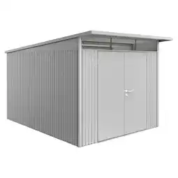 toom Baumarkt Biohort Gerätehaus 'AvantGarde XXL' 260 x 380 cm Silber metallic Angebot