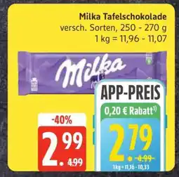 Edeka Milka Tafelschokolade Angebot