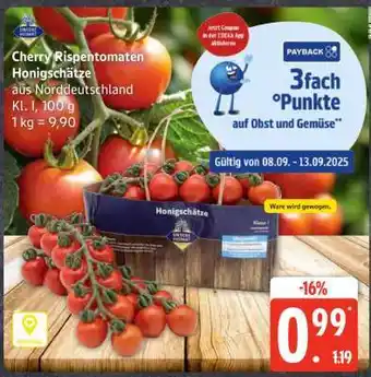 Edeka Cherry Rispentomaten 'Honigschätze' Angebot