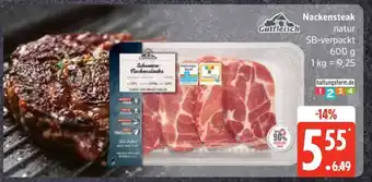 Edeka Nackensteak natur Angebot