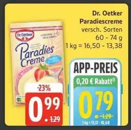Edeka DR. OETKER Paradiescreme Angebot