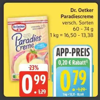 Edeka DR. OETKER Paradiescreme Angebot