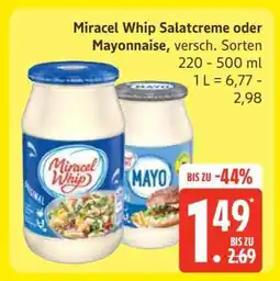 Edeka Miracel Whip Salatcreme oder Mayonnaise Angebot