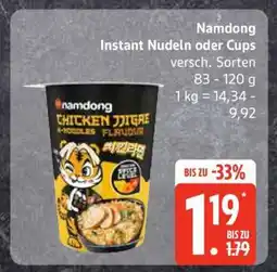 Edeka Namdong Instant Nudeln oder Cups Angebot