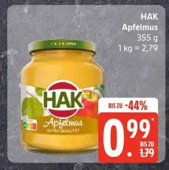 Edeka HAK Apfelmus Angebot