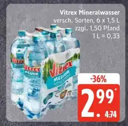 Edeka Vitrex Mineralwasser Angebot