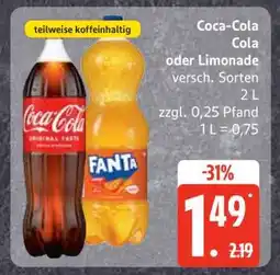 Edeka Coca-Cola Cola oder Limonade Angebot