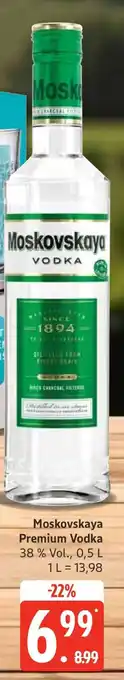 Edeka Moskovskaya Premium Vodka Angebot