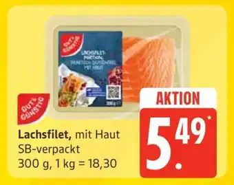 Edeka Lachsfilet mit Haut Angebot