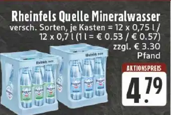 Edeka Rheinfels Quelle Mineralwasser Angebot