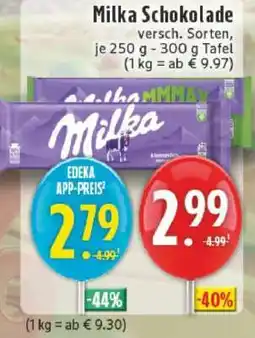 Edeka MILKA Schokolade Angebot