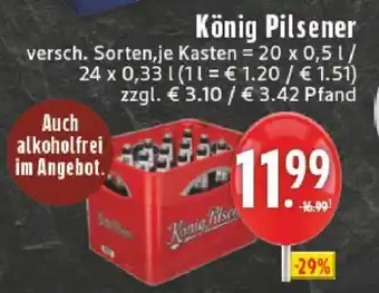 Edeka König Pilsener Angebot