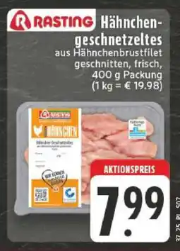 Edeka Rasting Hähnchengeschnetzeltes Angebot