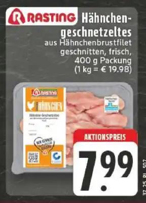Edeka Rasting Hähnchengeschnetzeltes Angebot
