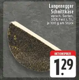 Edeka Langenegger Schnittkäse Angebot