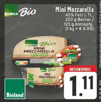 Edeka EDEKA Bio Mini Mozzarella Angebot
