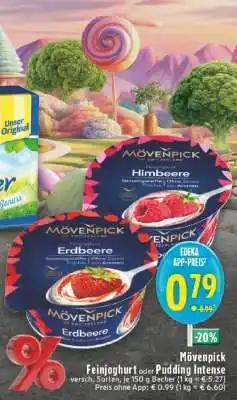 Edeka Mövenpick Feinjoghurt oder Pudding intense Angebot