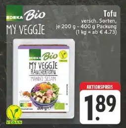 Edeka EDEKA Bio My Veggie Räuchertofu Mandel Sesam Angebot