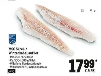 METRO MSC Skrei-/ Winterkabeljaufilet Angebot