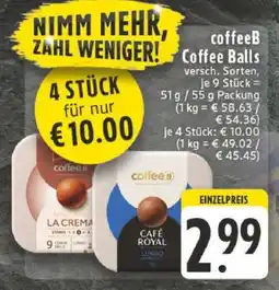 Edeka CoffeeB Coffee Balls Angebot