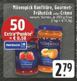 Edeka Mövenpick Konfitüre, Gourmet-Frühstück oder Crème Angebot