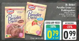 Edeka Dr. Oetker Paradies Creme oder Puddingpulver Angebot