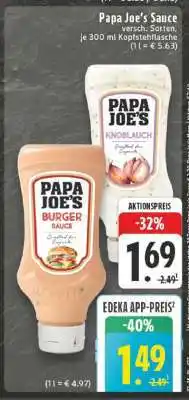 Edeka Papa Joe's Sauce Angebot