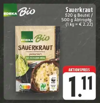 Edeka EDEKA Bio Sauerkraut Angebot