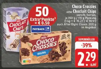 Edeka Choco Crossies oder Choclait Chips Angebot