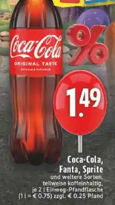 Edeka Coca­Cola/ Fanta/ Sprite Angebot
