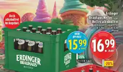 Edeka Erdinger Brauhaus Helles oder Helles Alkoholfrei Angebot