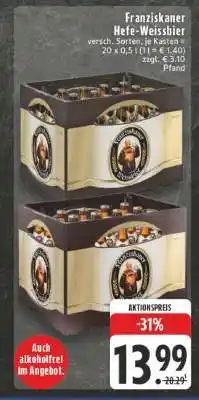 Edeka Franziskaner Hefe-Weissbier Angebot