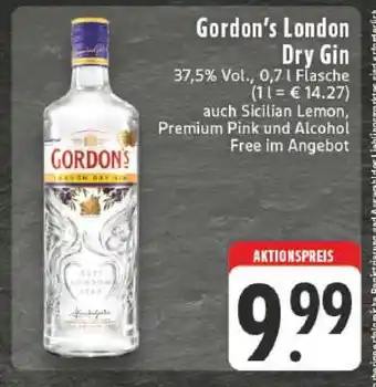 Edeka Gordon’s London Dry Gin Angebot