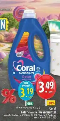 Edeka Coral Color- oder Feinwaschmittel Angebot