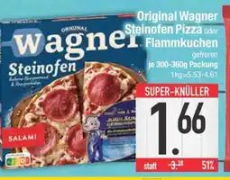 Edeka ORIGINAL WAGNER Steinofen-Pizza oder -Flammkuchen Angebot