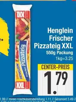Edeka Henglein Frischer Pizzateig XXL Angebot